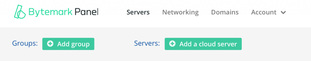 Add Group Bytemark Panel